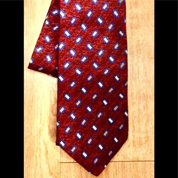 Vintage Geoffrey Bean Red Geometric Tie - Picture 4 of 9